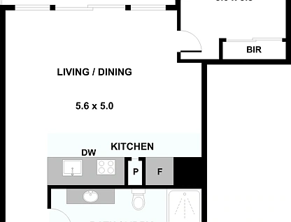 2113/673 Latrobe Street, Docklands, Melbourne CBD, 1 રૂમ, 1 બાથરૂમ, House