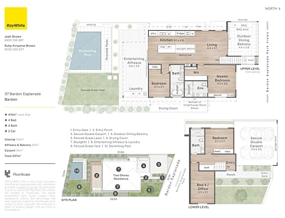 37 Bardon Esplanade, Bardon, QLD 4065, 4房, 3浴, 独立屋