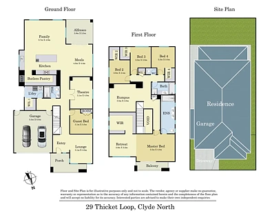 29 Thicket Loop, Clyde North, VIC 3978, 5房, 3浴, House