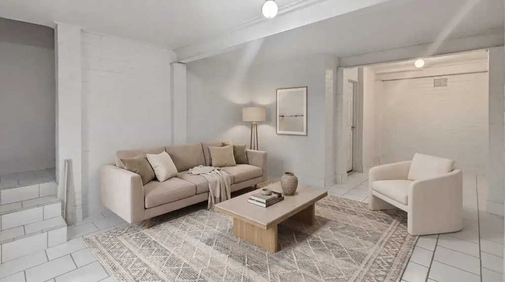 Fully Furnished Apartment with Courtyard and Separate Living Areas