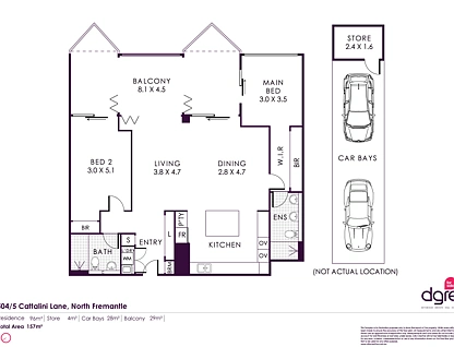 504/5 Cattalini Lane, North Fremantle, North West Perth, 2 chambres, 2 salles de bain, Apartment