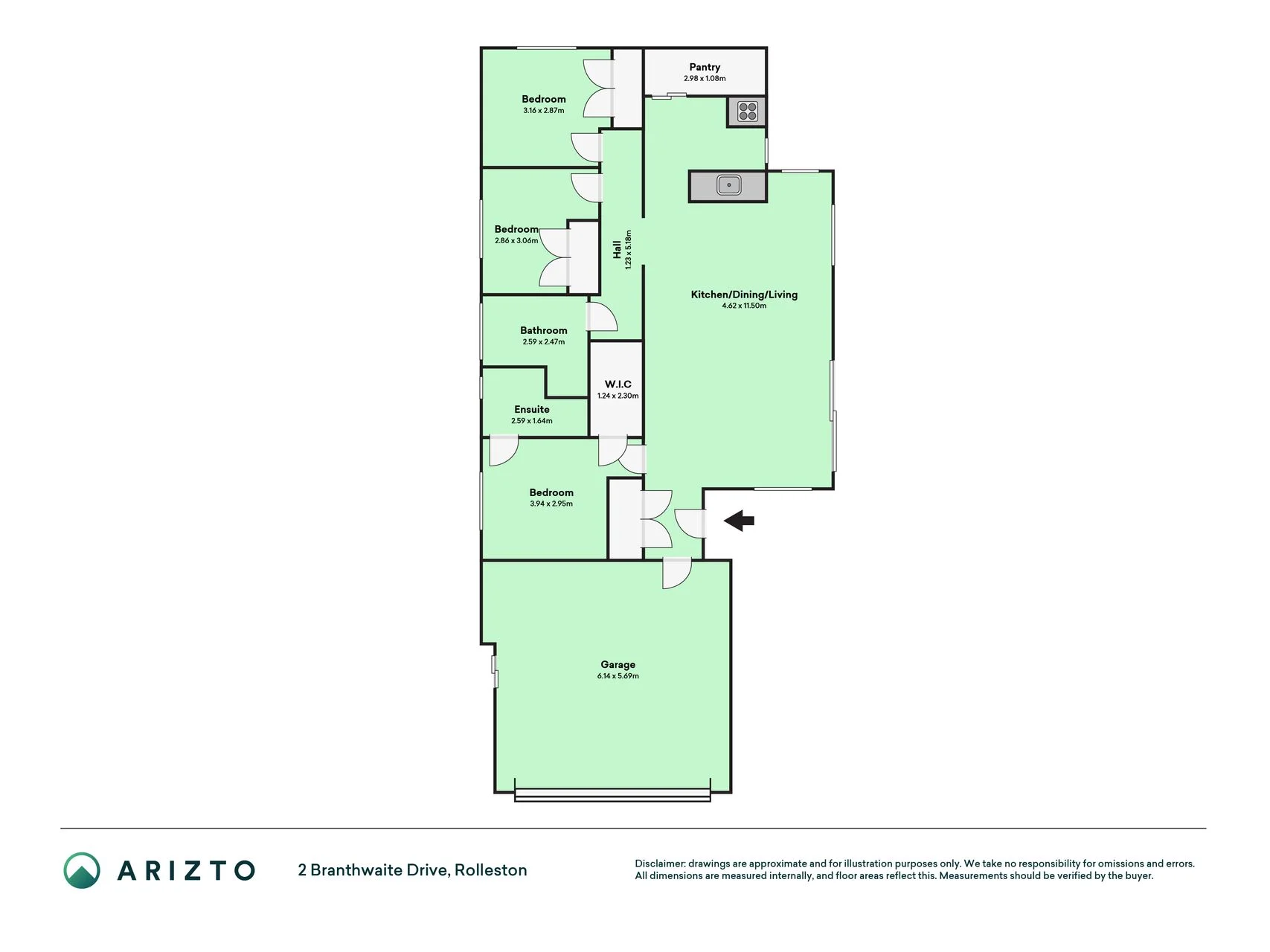 2 Branthwaite Drive, Rolleston, Selwyn District, Canterbury, 3 Schlafzimmer, 2 Badezimmer, House