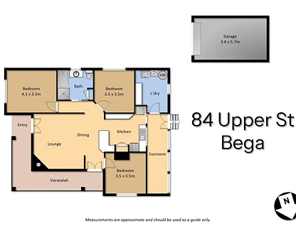 84 Upper Street, Bega, NSW 2550, 3房, 1浴, House