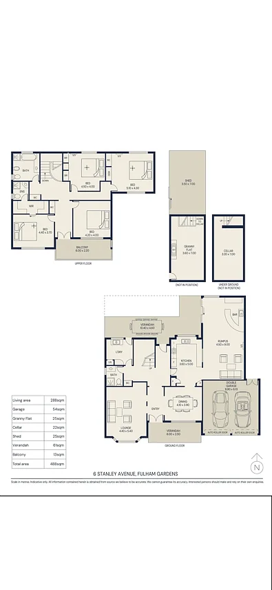6 Stanley Avenue, Fulham Gardens, SA 5024, 5房, 3浴, House