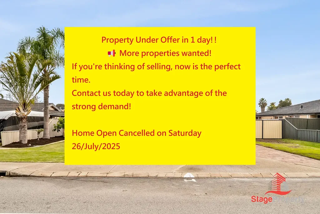 Ballajura 4 Bedroom Property Under Offer in 1 day!!