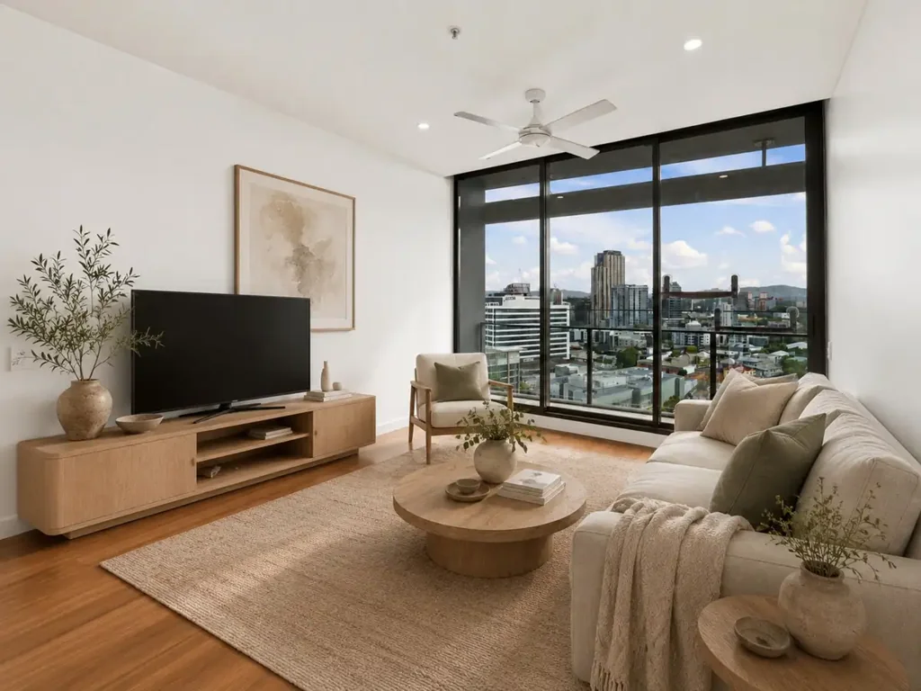 Newstead 1房 高架互联的 Newstead 生活 Elevated & Connected Newstead Living