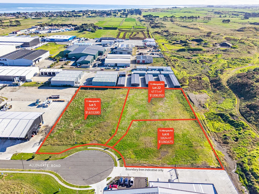 Castlecliff 3,824 m2 freehold industrial section