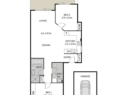 7/350-352 Liverpool Road, Ashfield, Inner West, 2房, 1浴, Apartment