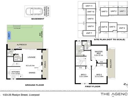 23 - 25 Roslyn Street, Liverpool, South Western Suburbs, 3房, 2浴, Townhouse