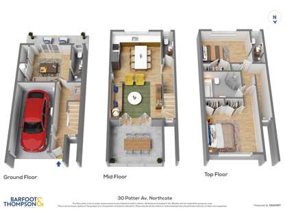 Lot 5/30 Potter Avenue, Northcote, North Shore City, Auckland, 3部屋, 3バスルーム, Townhouse