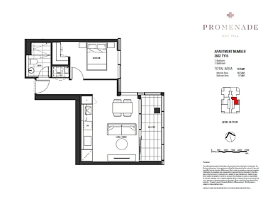 2605/36 Prospect Street, Box Hill, VIC 3128, 1房, 1浴, Apartment