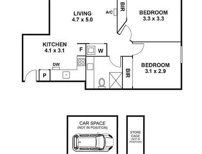 105/550 High Street, Northcote, North Melbourne, 2 habitaciones, 1 baños, Apartment