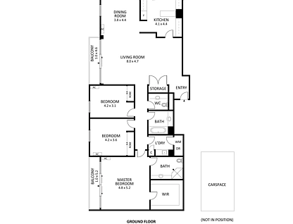 620/181 Exhibition Street, Melbourne, Melbourne CBD, 3 침실, 2 욕실, Apartment
