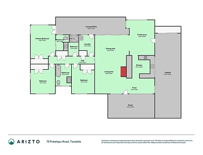 72 Puketapu Rd, Taradale, Hawkes Bay, 3房, 1浴, 独立屋
