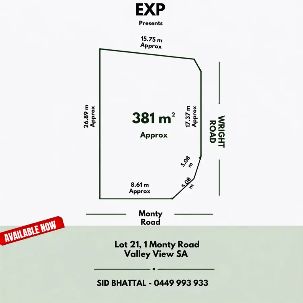 Valley View  "Claim Your Corner — 381m² Ready-to-Build Allotment in the Heart of Valley View!"