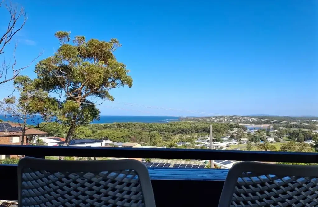 Panoramic Water, Ocean & Mountain Views – Elevated Burrill Lake Residence