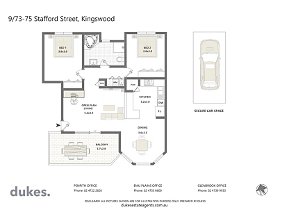 9/73-75 Stafford Street, Kingswood, Outer Western Sydney, 2 कमरे, 1 बाथरूम, Apartment