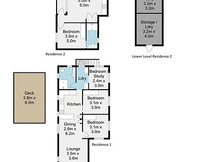 27 & 27A Burke Street, Coorparoo, Brisbane - Eastern Region, 4 कमरे, 2 बाथरूम, House