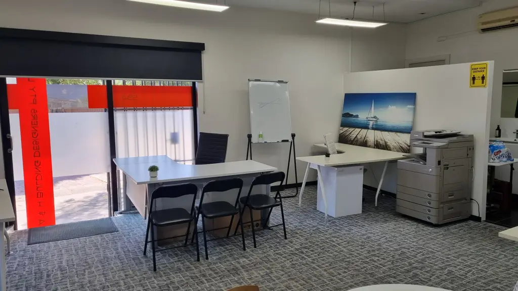 Shared office space with option for enclosed area