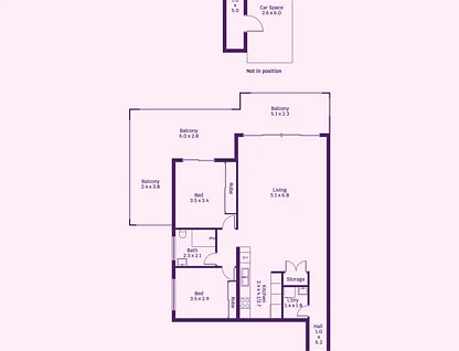 17/46 Bourke Street, Wollongong, NSW 2500, 2 Kuwarto, 1 Banyo, Apartment
