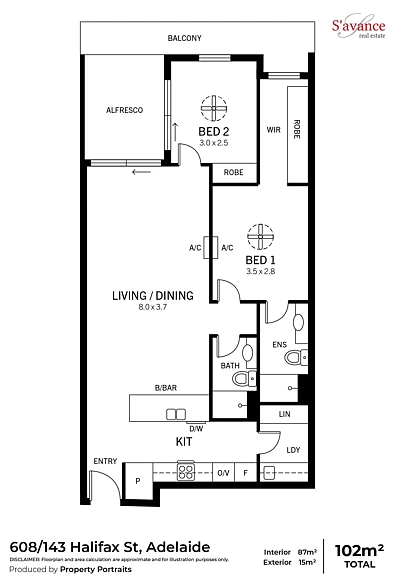 608/143 Halifax Street, Adelaide, SA 5000, 2 slaapkamers, 2 badkamers, Apartment