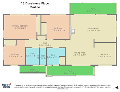 15 Dunsinane Place, Marton, Rangitikei, Manawatu, 3房, 1浴, House