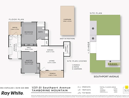 1/27-31 Southport Avenue, Tamborine Mountain, Gold Coast, 2 habitaciones, 1 baños, Unit