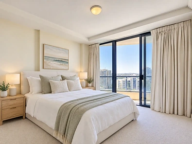 卧室 - 51/321 Main Street, Kangaroo Point, QLD 4169