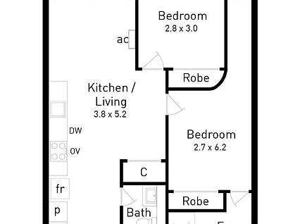 311/71 Canterbury Street, Richmond, Inner East Melbourne, 2 कमरे, 2 बाथरूम, Apartment