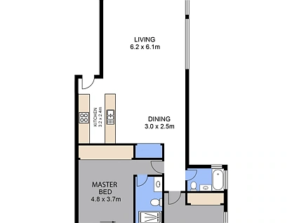 10/5 Alexandra Street, Paddington, Brisbane Western Region, 2 રૂમ, 2 બાથરૂમ, Apartment