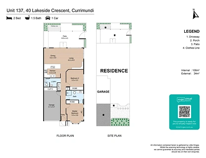 137/40 Lakeside Crescent, Currimundi, Sunshine Coast, 2房, 1浴, House