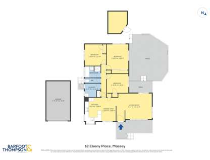 12 Ebony Place, Massey, Waitakere City, Auckland, 3房, 1浴, 独立屋
