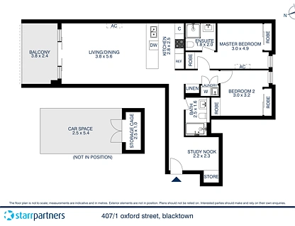 407/1 Oxford Street, Blacktown, Western Suburbs, 2 rūma, 2 rūma horoi, Apartment