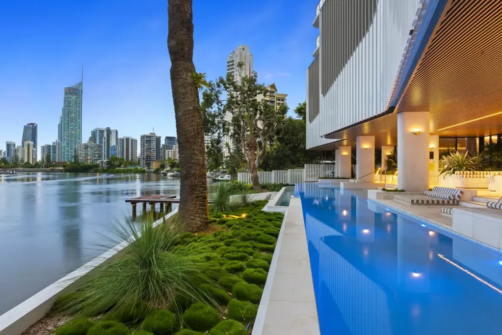 Surfers Paradise 2部屋 Luxury Waterfront Living 2 Bed plus MPR