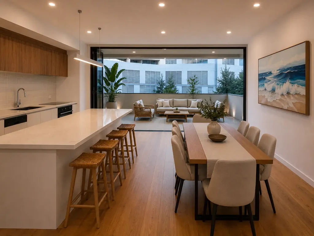This Is Living -  Rare Two-Level Market Lane Terrace Home with Pool, Rooftop Entertaining & 2-Car Parking!