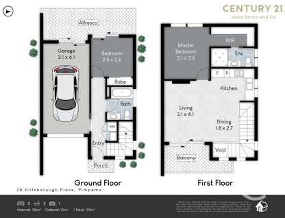 28 Hillsborough Place, Pimpama, QLD 4209, 2 Bedrooms, 2 Bathrooms, Apartment