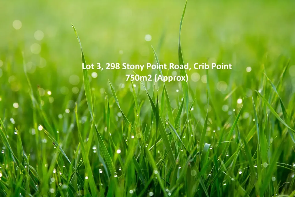 Crib Point 750平米宽敞地块 规划许可多卧房 开放式起居厨房 双车库船库潜力 邻近学校泳池 轻松沿海生活 Lot 3 – 750m² (Approx) -  Ready to Build (STCA)
