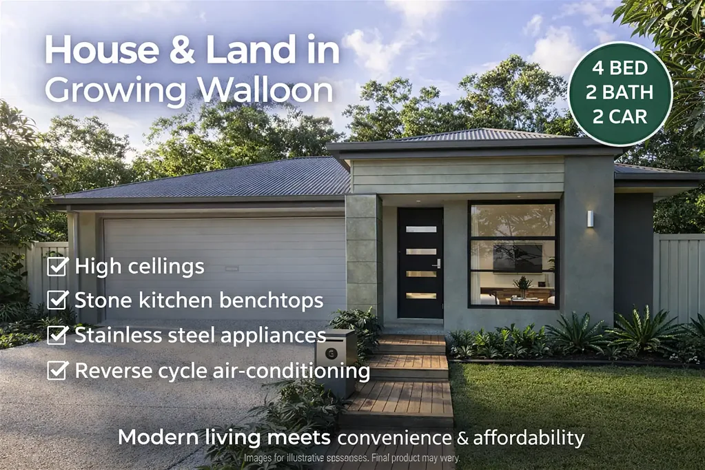Walloon 4Moenga Modern Family Living in Walloon H & L |4 bed | 2 Bath | 2 Car |