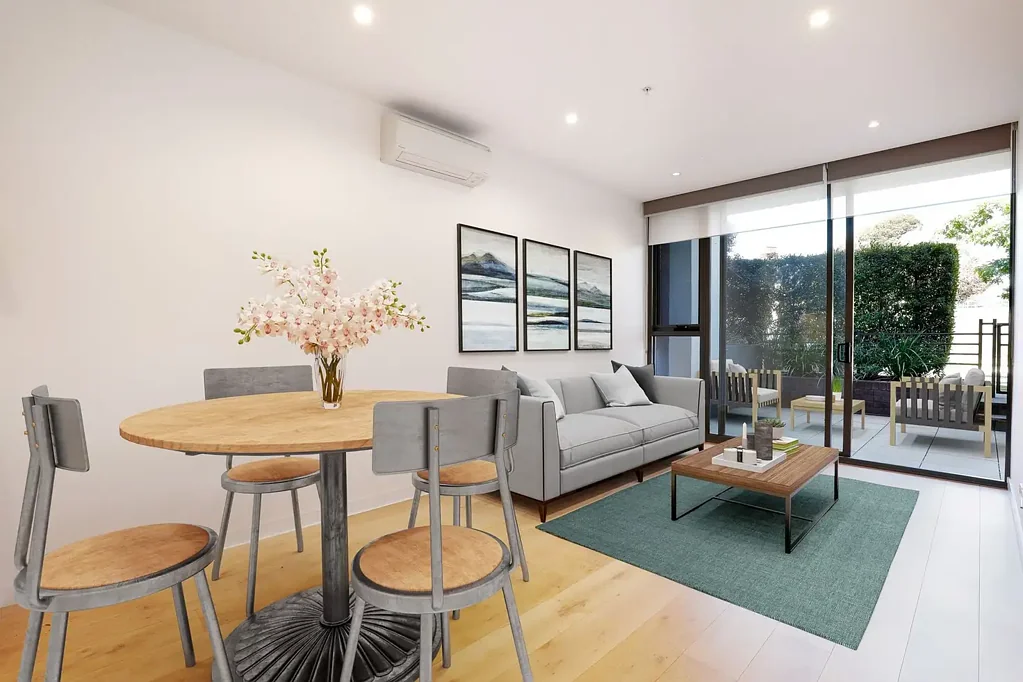Caulfield North 2Zimmer THE BRIEF: Luxury complex amenities, ground floor with private courtyard, ready to move in!