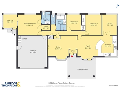 14B Kallaroo Place, Botany Downs, Manukau City, 3 Bedrooms, 2 Bathrooms, House