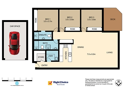 11/1 Memorial Drive, Shellharbour City Centre, South Coast, 3 Schlafzimmer, 2 Badezimmer, Apartment