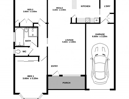 2/218 Beechworth Road, Wodonga, Wangaratta, 2 Kuwarto, 1 Banyo, Apartment