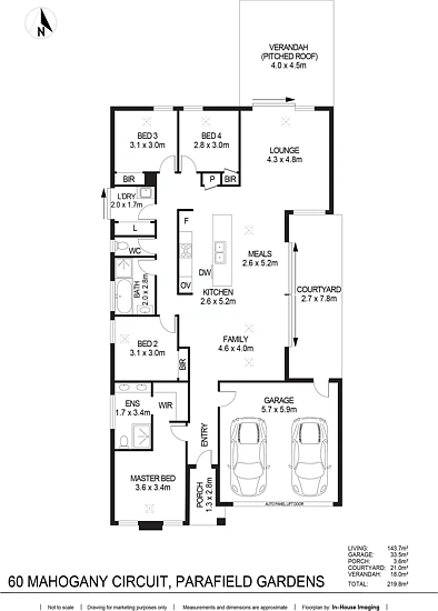 60 Mahogany Circuit, Parafield Gardens, SA 5107, 4房, 2浴, House