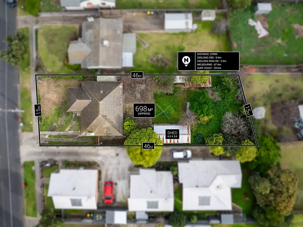 Corio 3房  Development Potential with Plans for 5 Dwellings
