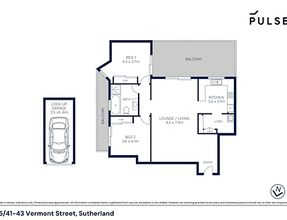 15/41-43 Vermont Street, Sutherland, Sutherland Shire, 2 Kuwarto, 1 Banyo, Apartment