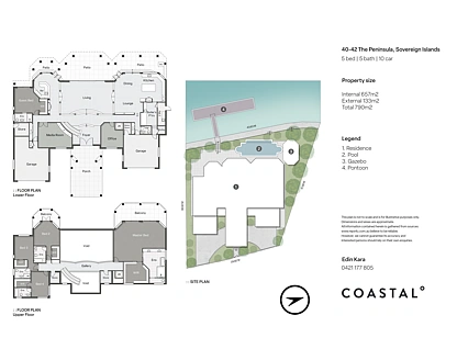 40-42 The Peninsula, Paradise Point, Gold Coast, 5 Bedrooms, 5 Bathrooms, House