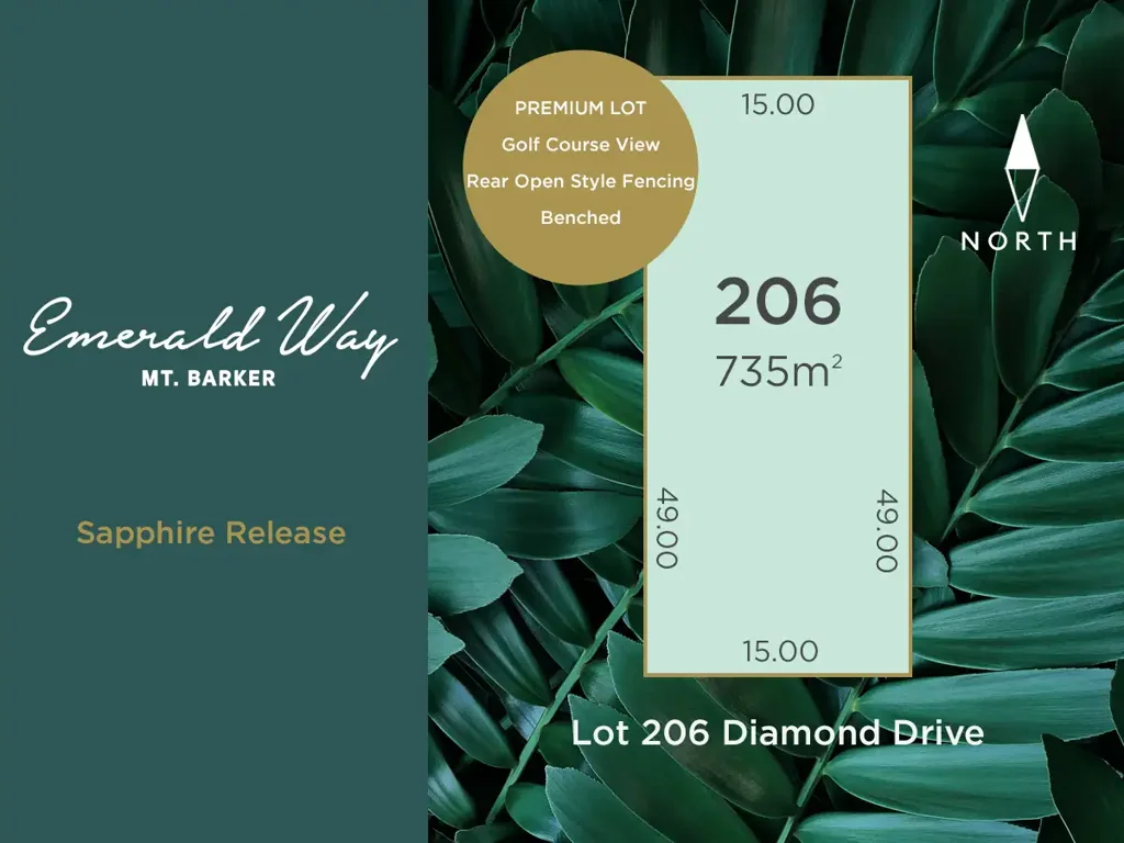 Lot 206 Diamond Drive (Sapphire Release), Mount Barker, SA 5251