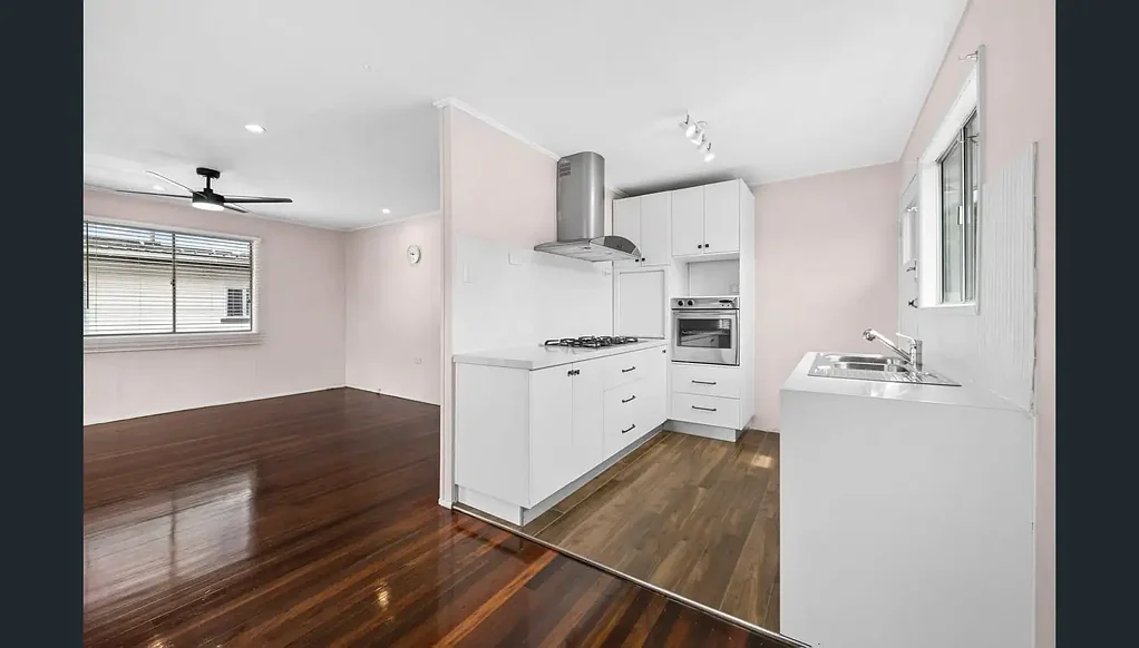 Perfect Position Dual Kitchen & Living Character Home!