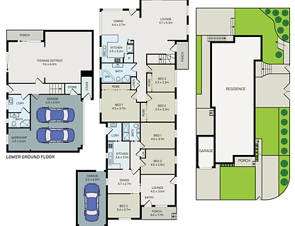 20 & 20A Armitree Street, Kingsgrove, South Western Suburbs, 6 침실, 3 욕실, House