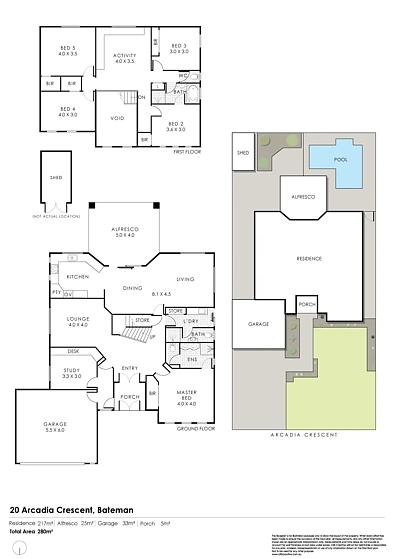 20 Arcadia Crescent, Bateman, WA 6150, 5房, 3浴, House